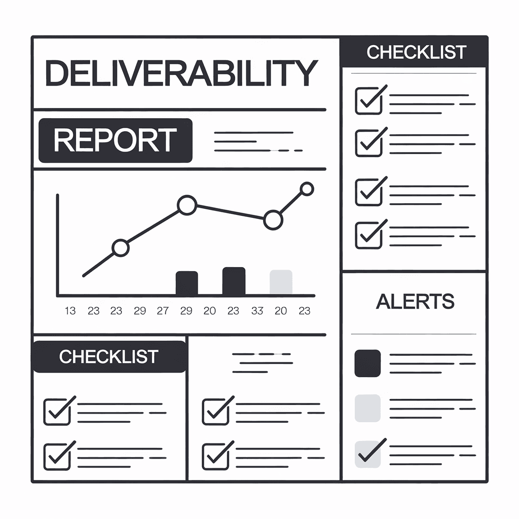 Email Deliverability Report Illustration